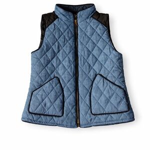 Roly Poly Quilted Blue Vest Size Small